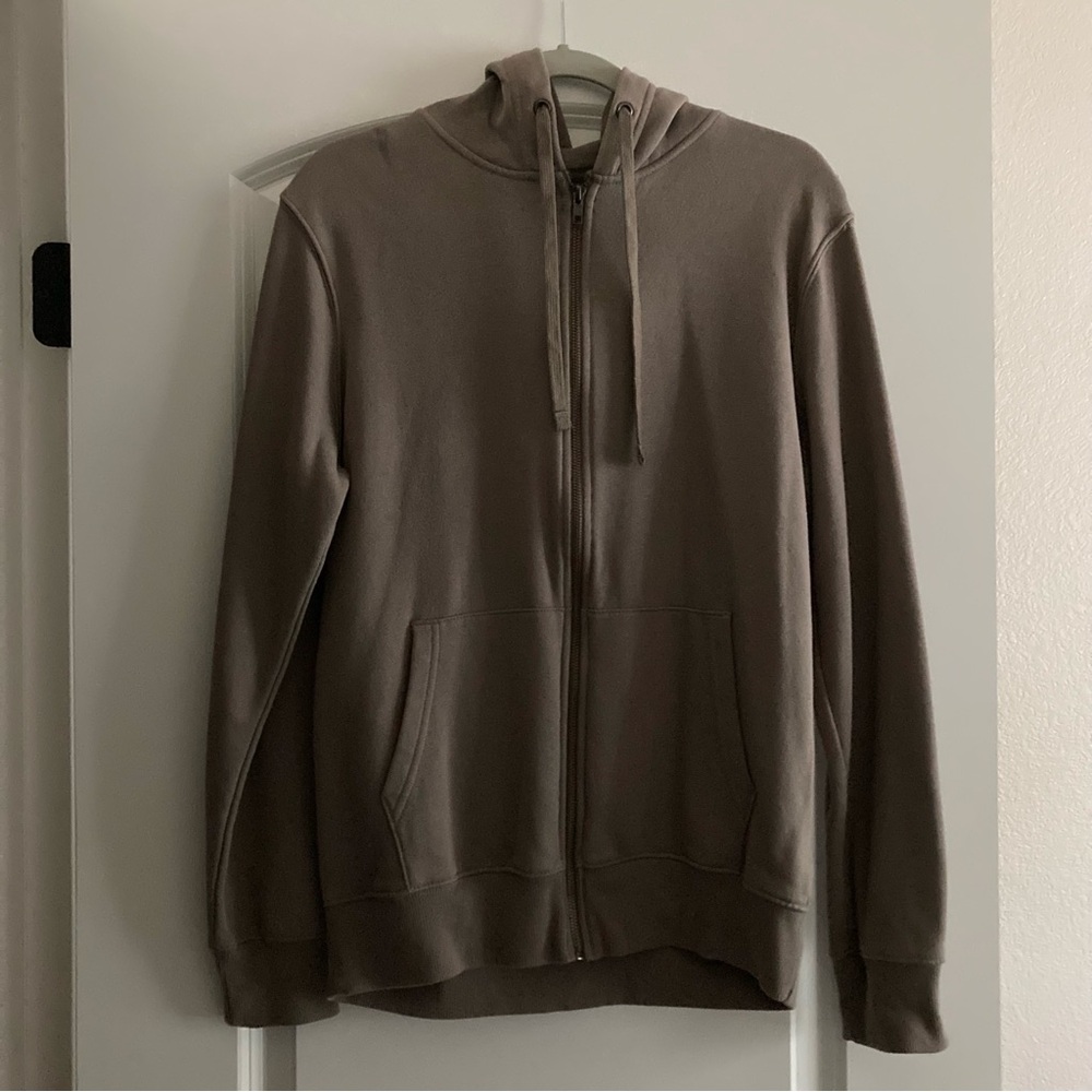 Goodfellow & Co Zip-Up Hoodie in Taupe